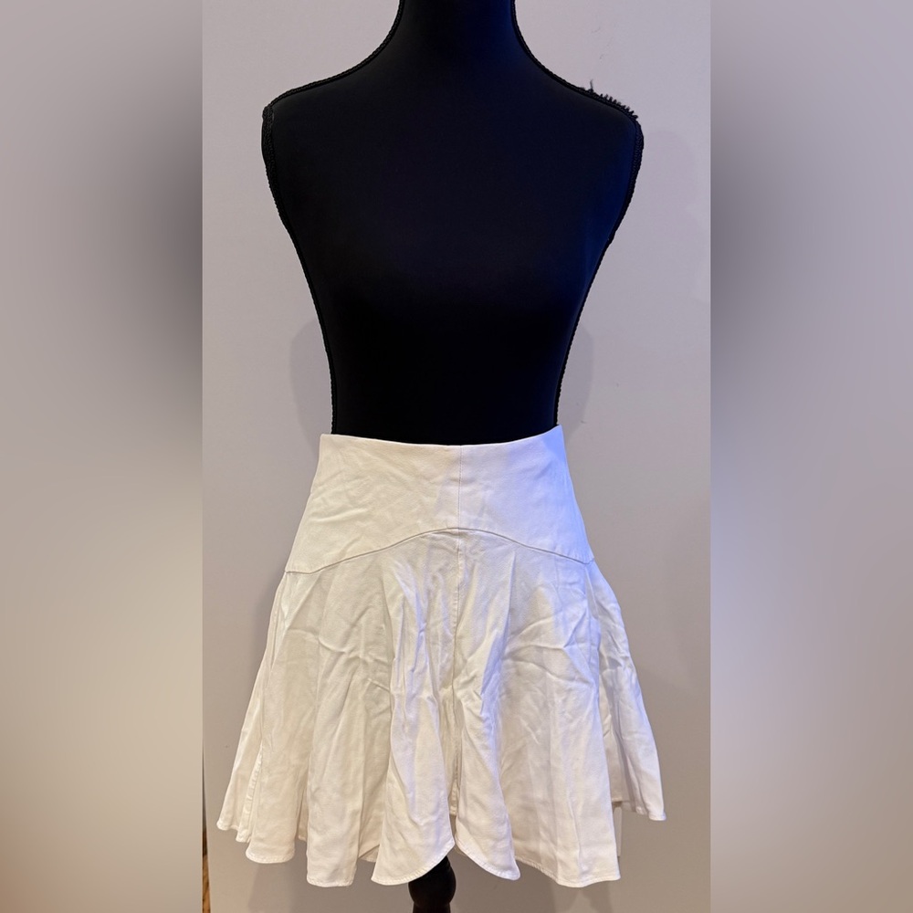 Chloe White A-Line Skirt